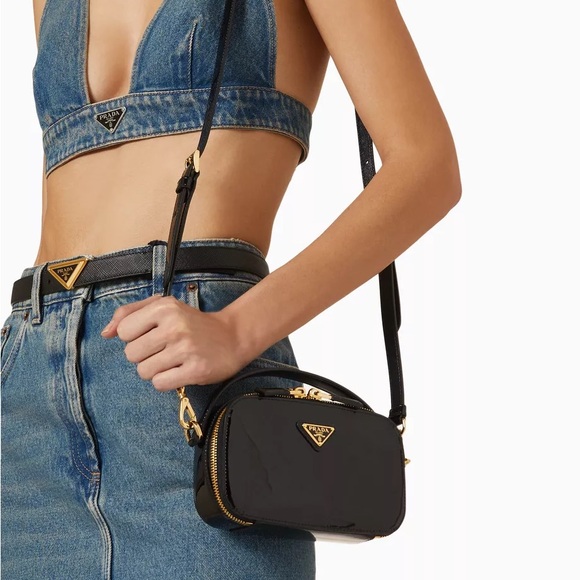 Prada Handbags - Prada Odette Mini Bag in Patent Leather (BNWT)
